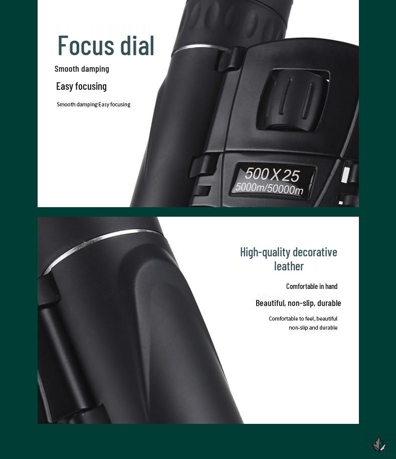 High-Magnification HD Professional Binoculars with Night Vision for Concerts and Mobile Photography