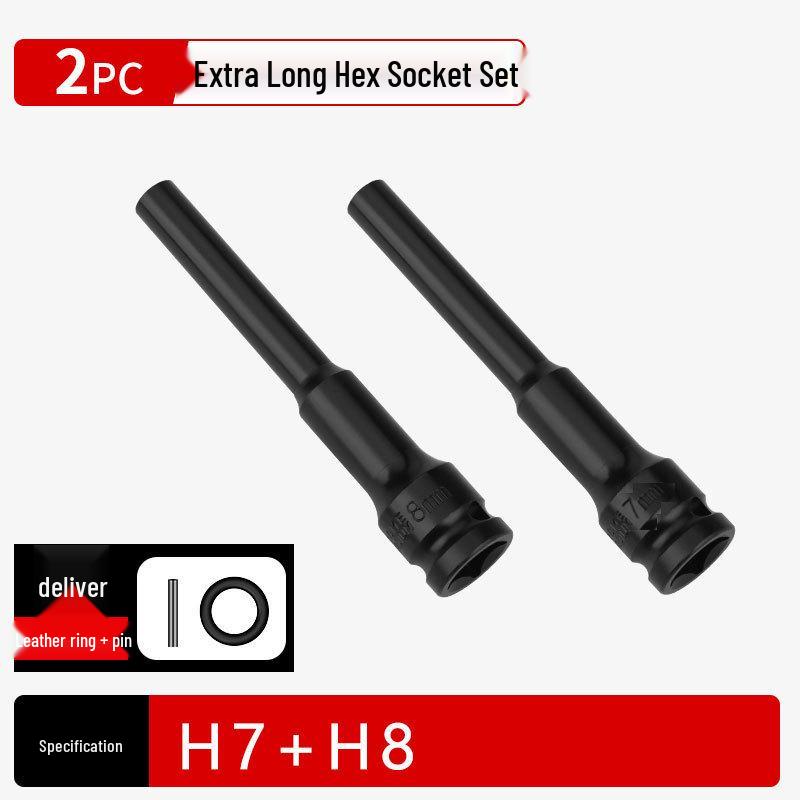 Ultra-Thin Long Thin-Wall Impact Socket Wrench for Motorcycle & Electric Vehicle Repair