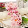 Artificial Flower Napkin Ring Rustic Floral Napkin Holder with Faux Berries Elegant Farmhouse Napkin Rings for Dining Table Decor Weddings