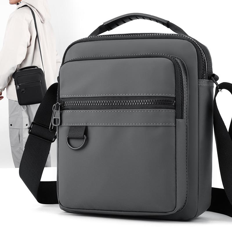 Men'S Bag Simple And Fashionable Shoulder Bag Oxford Cloth Men'S Large-Capacity Messenger Bag Handbag Multi-Functional Casual Trendy Bag