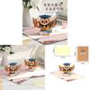 Owl Graduation 3d Popup Card With Color Printing For Commencement Celebrations
