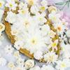 80Pcs Artificial Flower Heads 25-43mm for Craft Wedding Bouquets Flower Arrangements Cake Decoration Hair Accessories