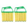 2/4Pcs Gap Brush Ergonomic Handle Efficient Shutter Cleaner with 7-Finger Design Blinds Air Vents Multi-layer Dust Removal Tool