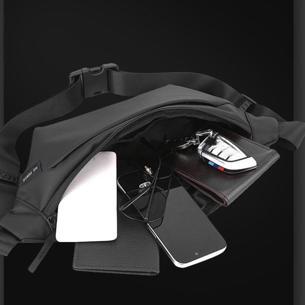 Large Capacity Sports Waist Bag Multi-Compartment Travel Fanny Pack Portable Men Chest Bag Running
