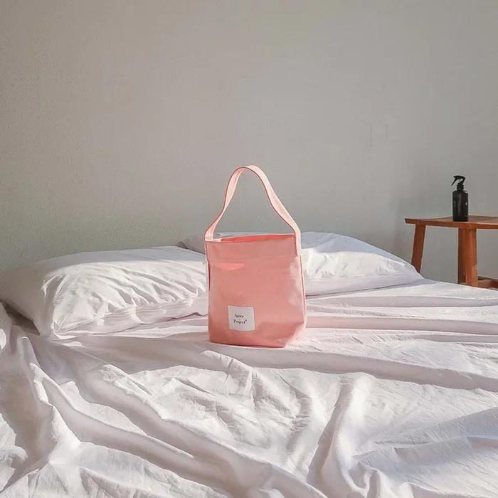 [Agnes Project] Peanut Tote Bag_Pale Pink
