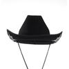 Modischer Glänzender Western Cowboyhut Stern Glitzer Ethnischer Stil Strassstern Jazzhut Kappe Breiter Rand Cowgirlhut Mädchen