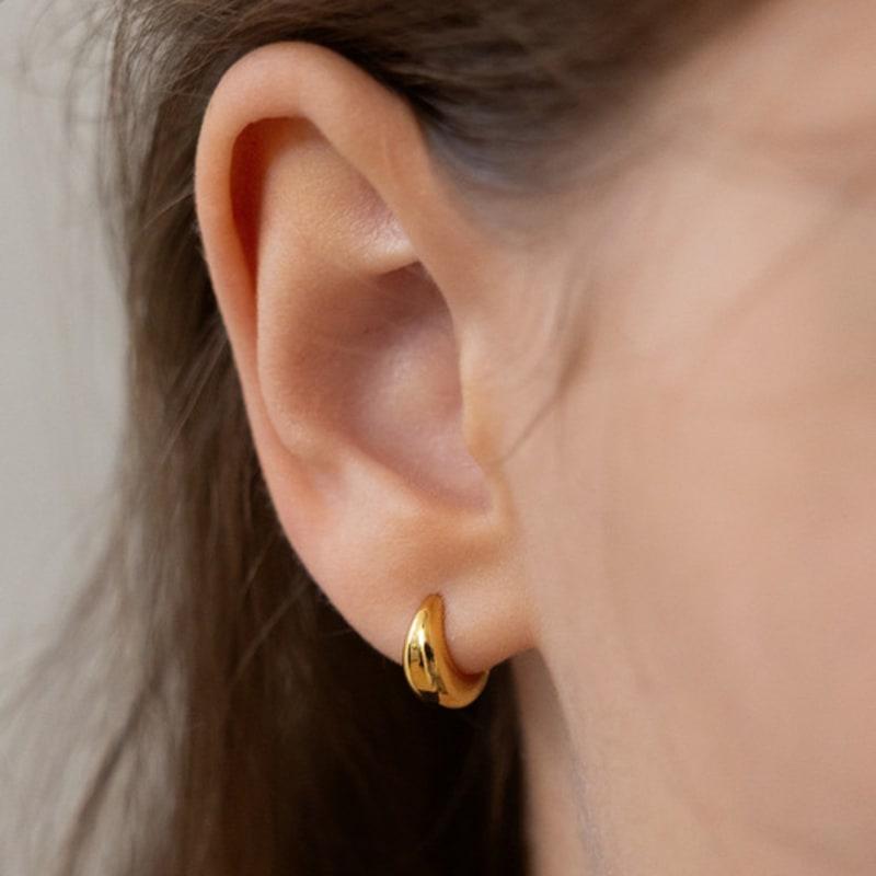 TATIANA Plump Volume Hoop Earrings EC3227 Size S
