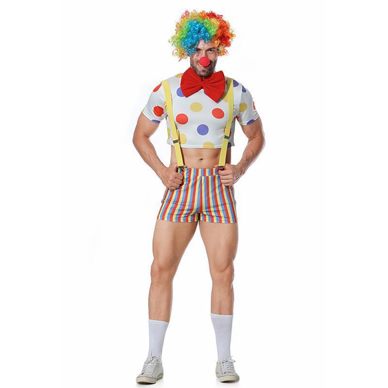 Joker Comic Halloween Cosplay Carnival Magic Role Play Makeup Ball Costume Stage