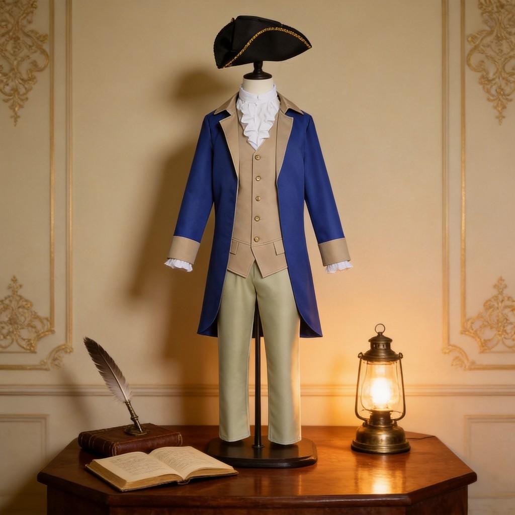 American Independence Day Cosplay Costume For Men With Polyester Fabric For Anime Stage Performances