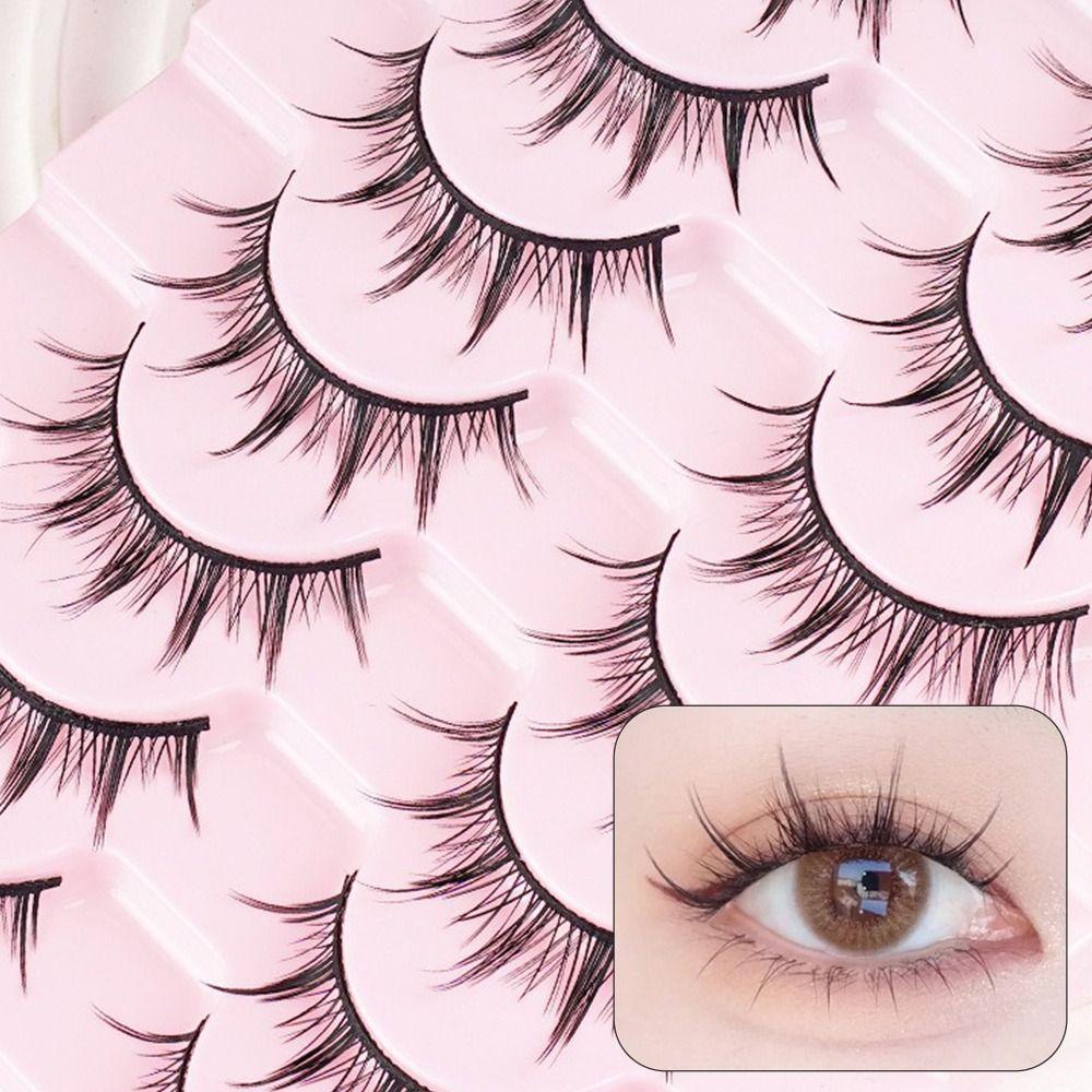 

C-curled Individual Lashes Black Full Strip Lashes High Quality Natural Eyelashes 01