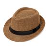 Chapeau Haut de Forme d'Extérieur pour Hommes, Pare-Soleil et Protection Solaire, Tendance Mode d'Été pour Femmes, Chapeaux de Paille Polyvalents, Chapeaux Jazz