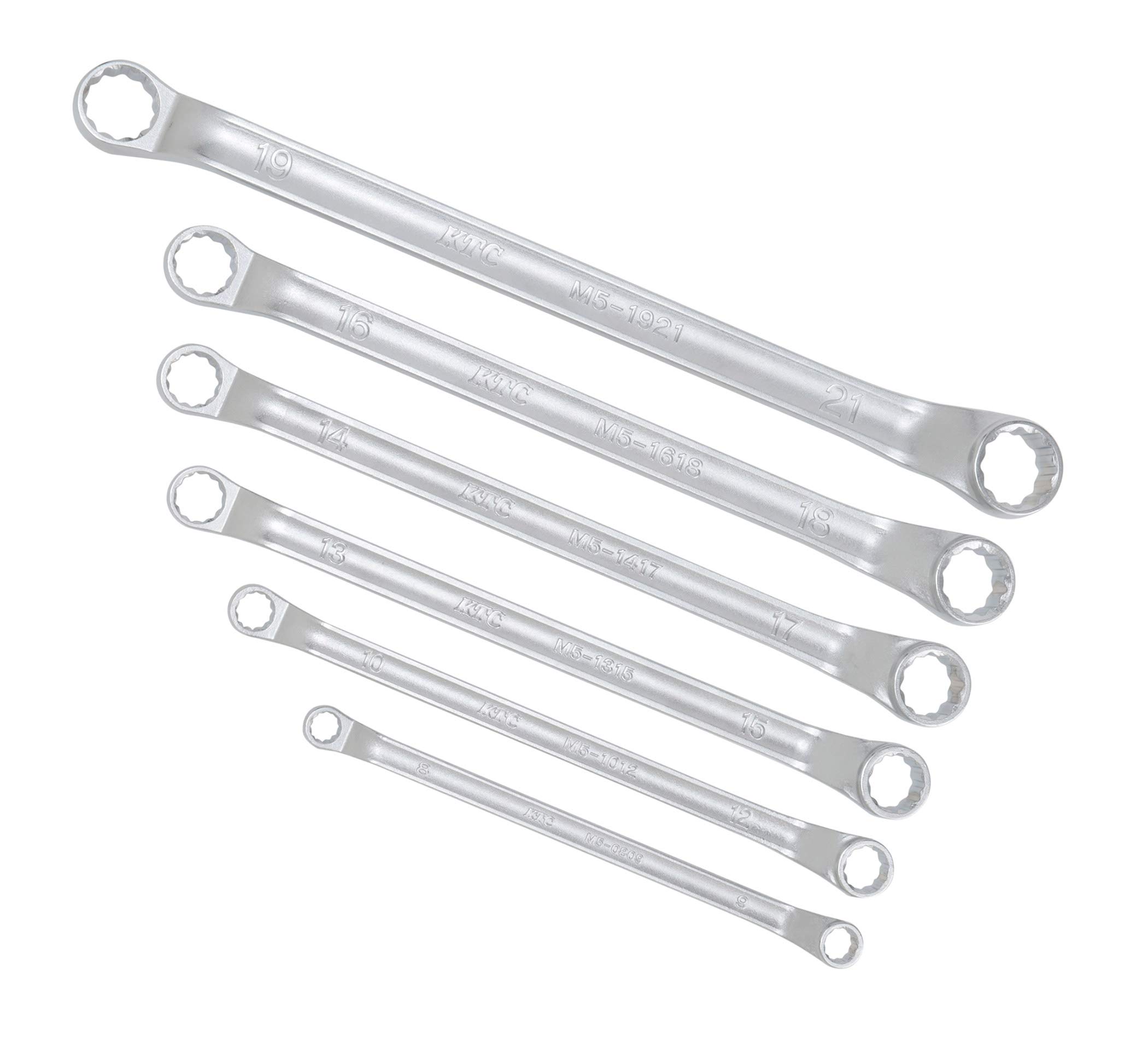

KTC Long Open End Wrench Set of 6 M5-6PEM (M5-0809, 1012, 1315, 1417, 1618, 1921)