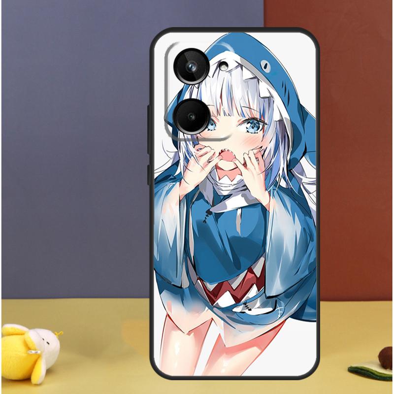 Anime Hololive Gawr Gura For Realme C71 C75 C55 C53 C67 C61 C33 C63 C51 C65 15 GT7 Pro 10 11 12 13 14 Pro Plus Case