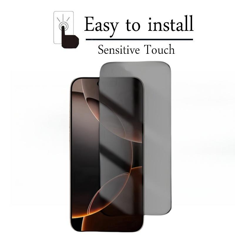 4 Stück Sichtschutz-Tempered Glass für iPhone 16 Pro Max 16Pro 16Plus Bruchschutz Displayschutzfolie für iPhone 15ProMax 16ProMax