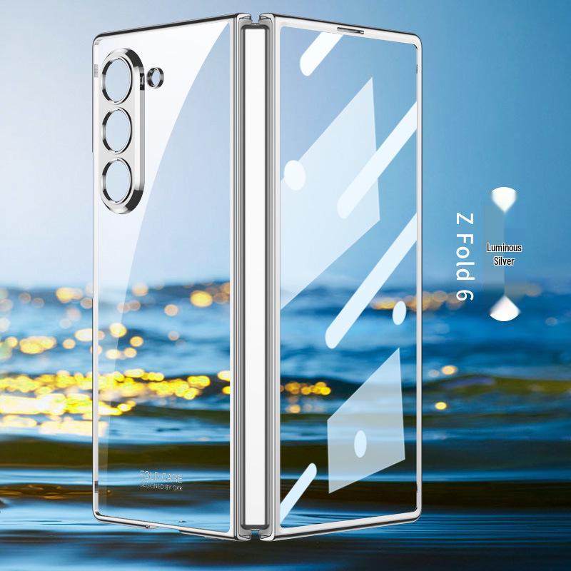 Samsung Z Fold6 Electroplated Transparent Protective Case
