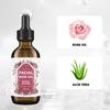 Rose Facial and Body Oil Deep Hydrating and Nourishing Essence Soothing Repair Serum 30ML Glass Dropper for All Skin Types