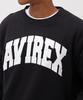 AVIREX RUNDHALSAUSSCHNITT LANGARM SWEATSHIRT LOGO 783-3932003 XL schwarz
