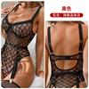 New Perspective Mesh Chain Sexy Backless High Waist Tight Lace Jumpsuit Women Rompers Clothing Bodysuits Sweet Korean 6D24