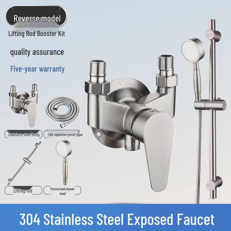 304 Stainless Steel Shower Mixer Tap for Hot and Cold Solar Water Heaters