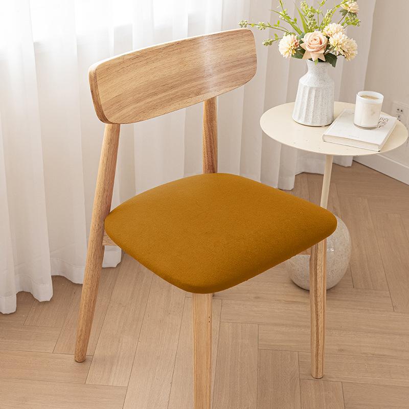 Verdickte Stuhlhusse Universal Einfarbige Hocker-Entwickler Haus-Stuhlbezug Restaurant Rutschfeste Stuhlhusse Für Alle Jahreszeiten 45-52cm
