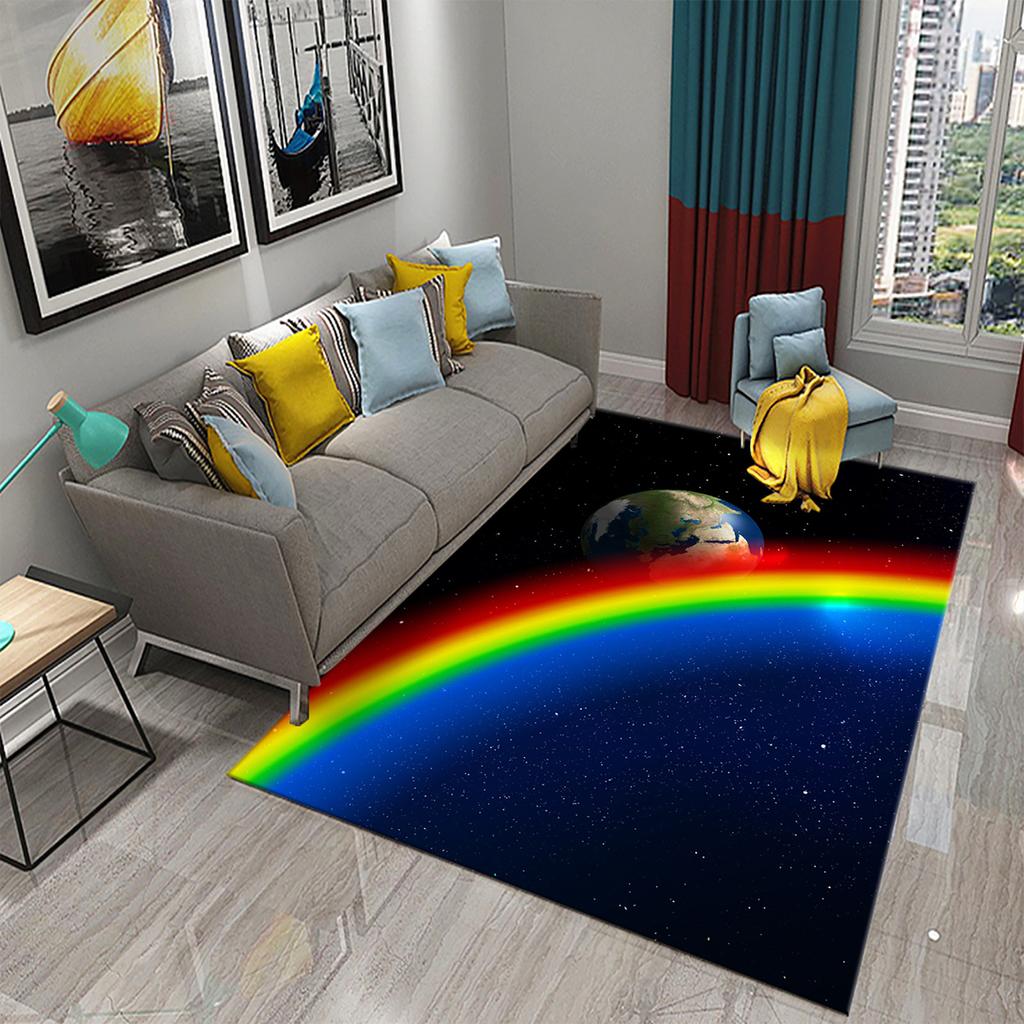 Colorful Rainbow Carpet for Bathroom Living Room Bedroom Kitchen Entrance Rug Soft Non-Slip Carpet Home Decoration Floor Mat