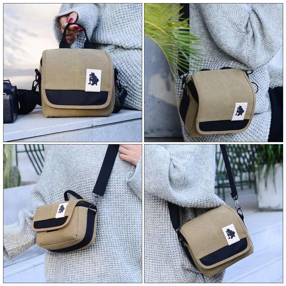 Waterproof Storage Pouch Canvas Digital Shoulder Pouch Multi-Functional Camera Video Bag  Outdoor