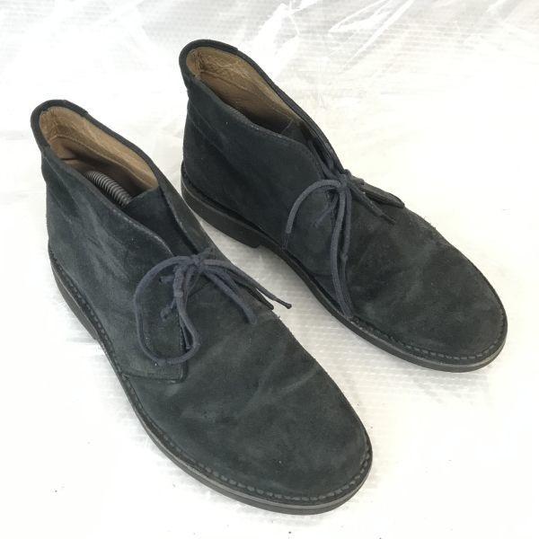 Custom Grade Wildleder Desert Chukka Stiefel 26.5 schwarz dunkelgrau Vibram(GEBRAUCHT)