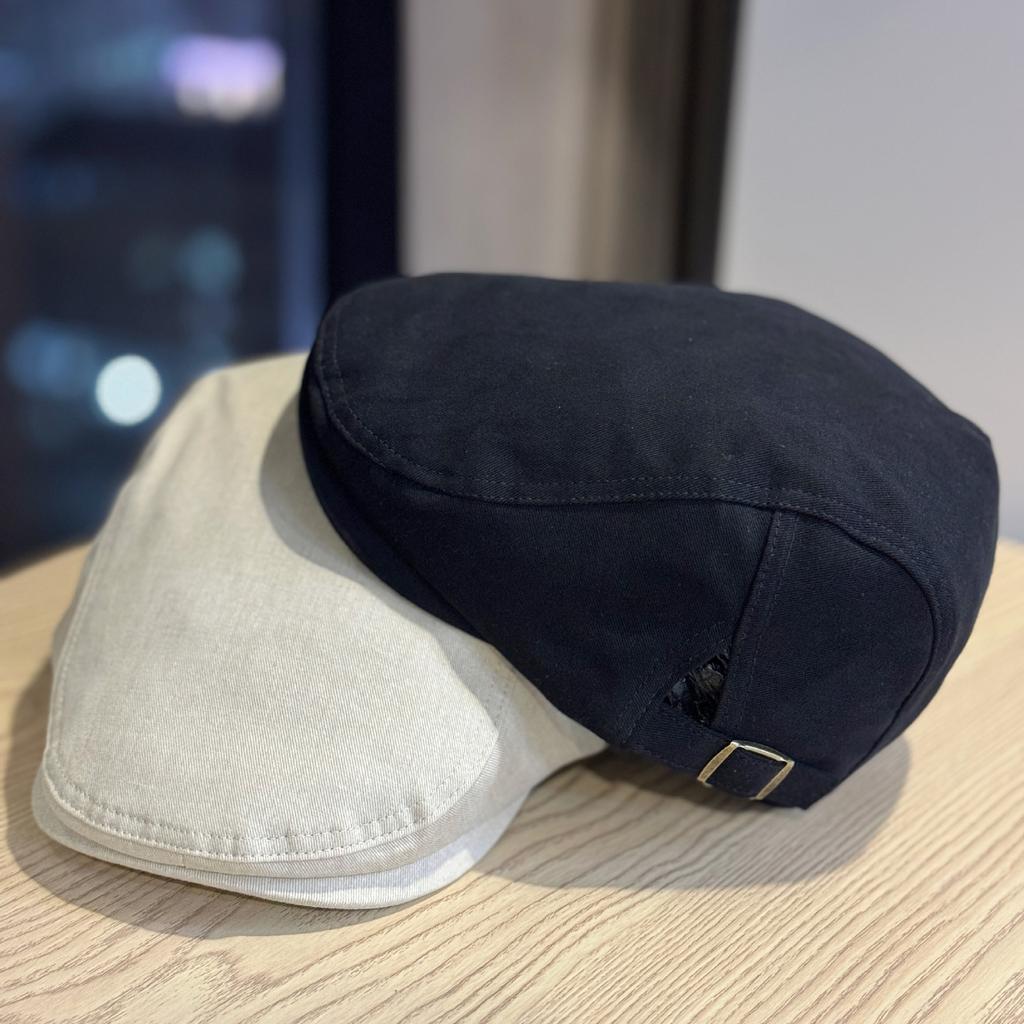 Spring and summer new solid color retro forward hat women's face small beret men's casual versatile tide