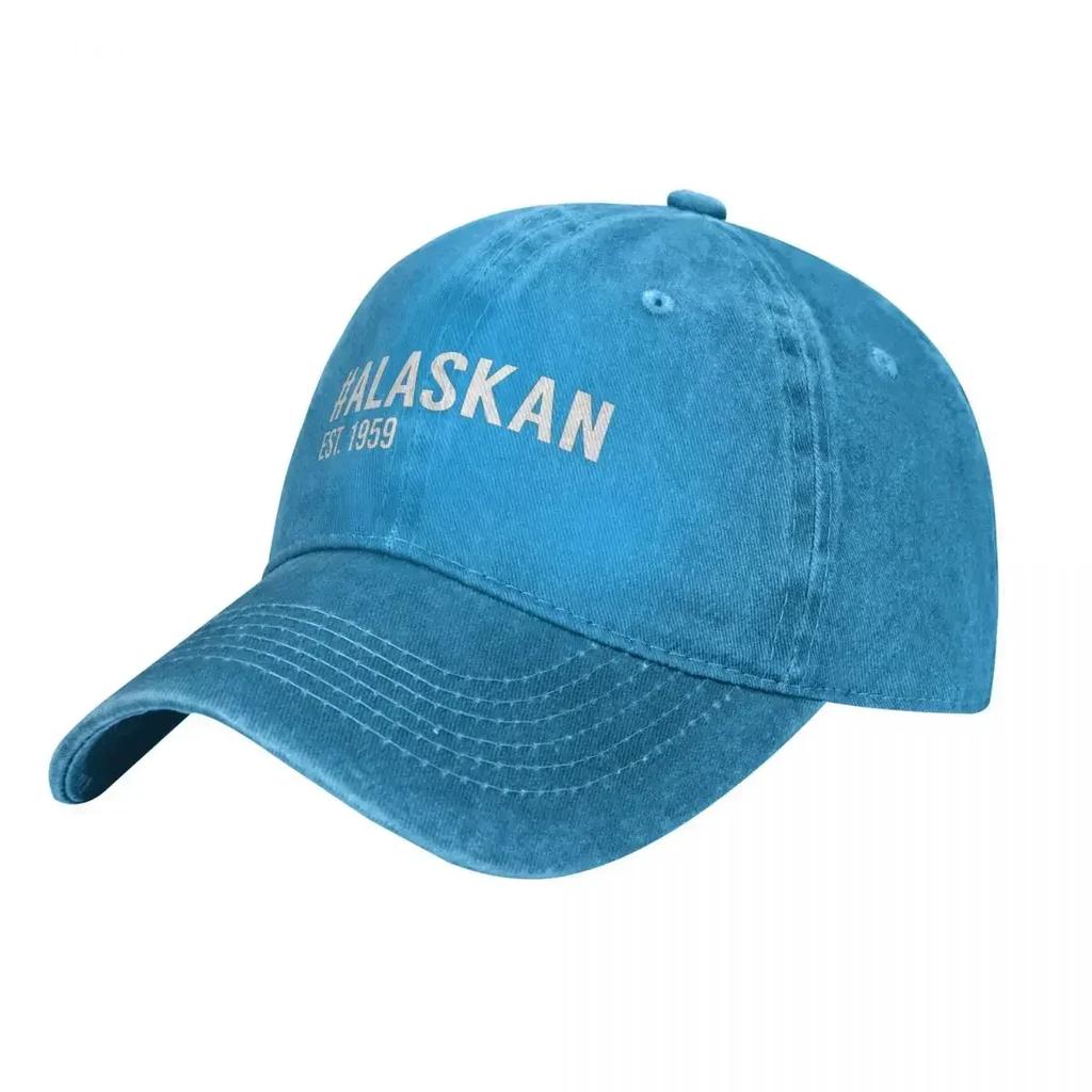 Alaska Denim Baseball Cap Est  Unisex Unisex Custom Logo Trucker Hat Spring Casual Tennis Skate Dropshipping Baseball Caps