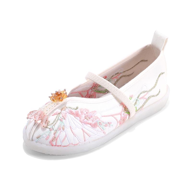 

Spring New Retro Lightweight Childrens Casual Shoes Fashiona Anti Slip Flexible Dance Shoes Daily Support Breathable Flat Shoes 25 белый