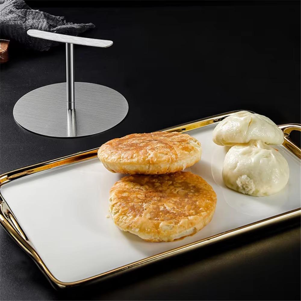 Patties-kross i rostfritt stål, rund form för hamburgare, kökstillbehör, degpressare, paj