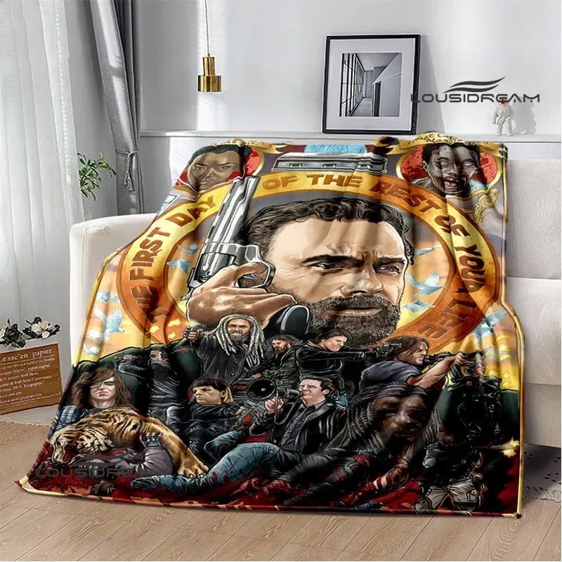 The Walking Dead printed blanket picnic blanket Warm Flannel blankets Soft and comfortable blanket bed linings Birthday Gift
