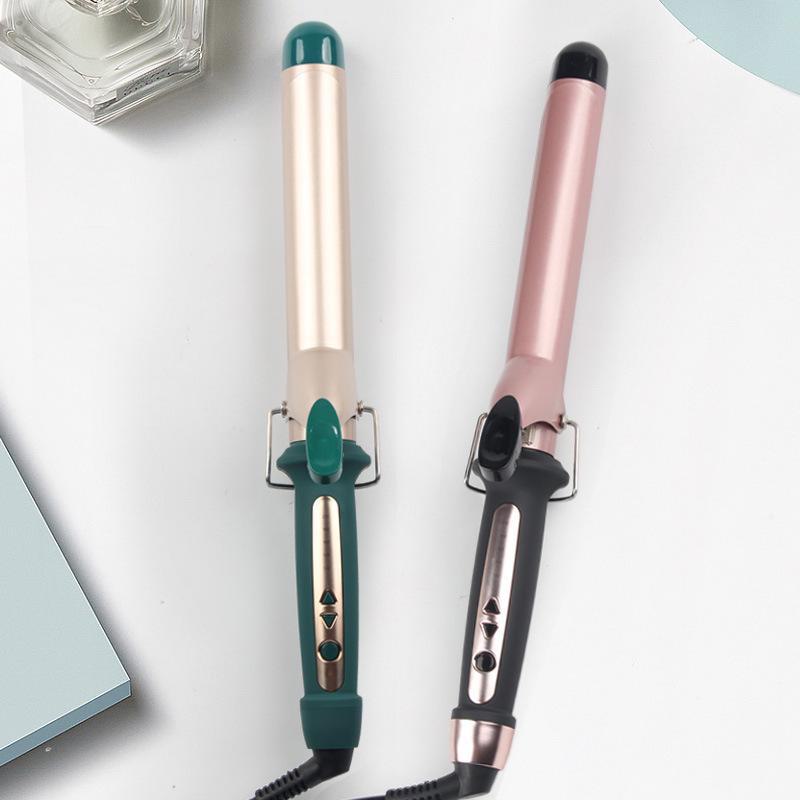 Electric Ceramic Glaze Curling Iron - Large & Small Curls, Water Ripple Effect