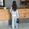 Girls' Autumn 2025 Korean Style Two-Piece Sweatshirt & Pants Set