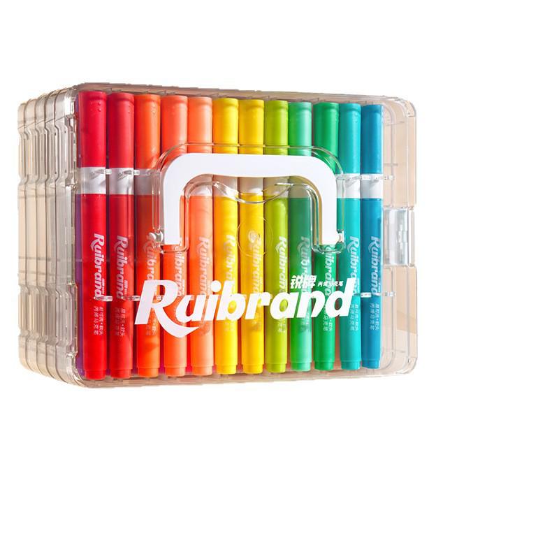 60-Color Washable Acrylic Markers: Watercolor Pens for Children's Art and School Projects