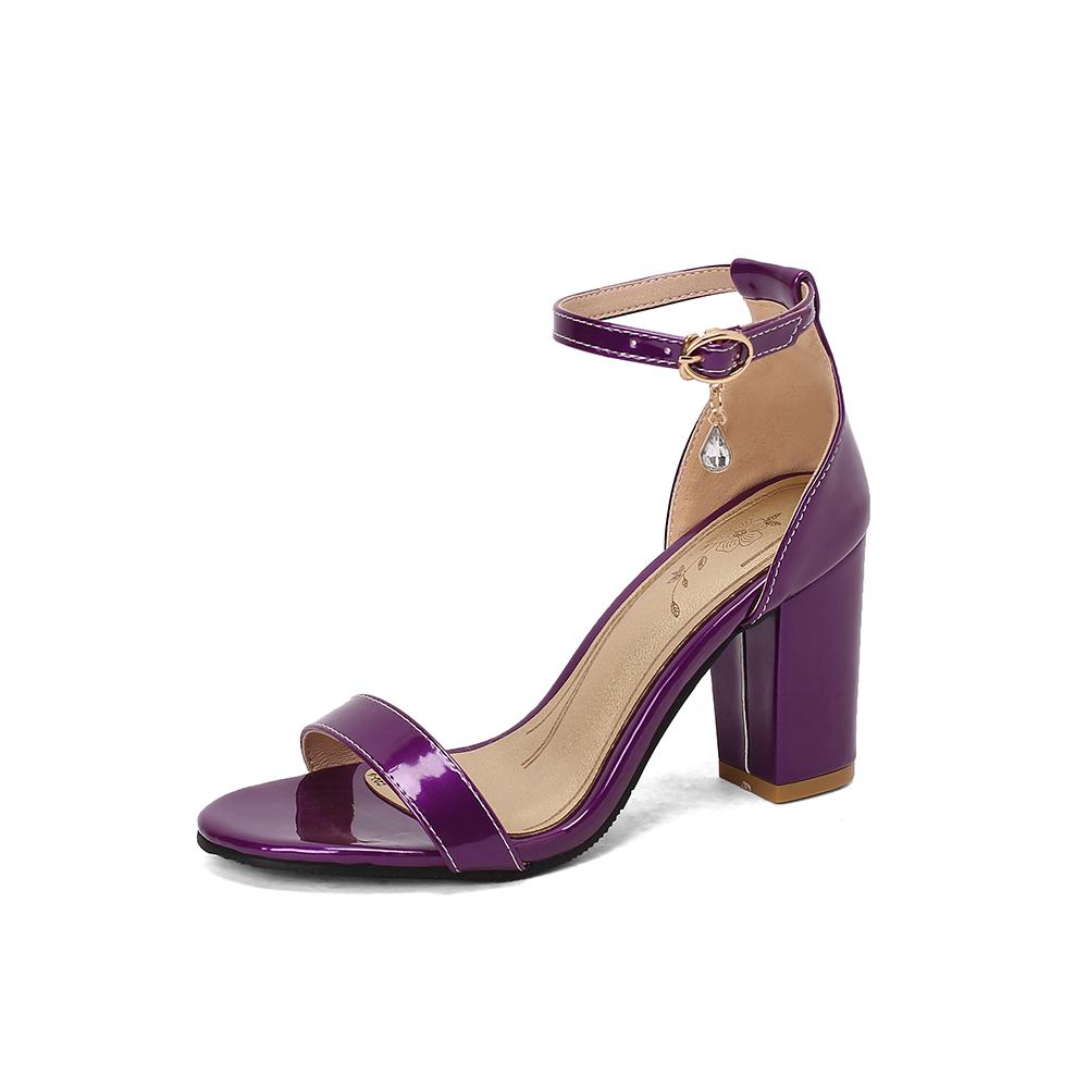 2026 Summer Comfortable Red Blue Women Casual Sandals Sexy 8.5cm Block High Heel Lady Shoes Plus Big Small Size 10 30 45 48