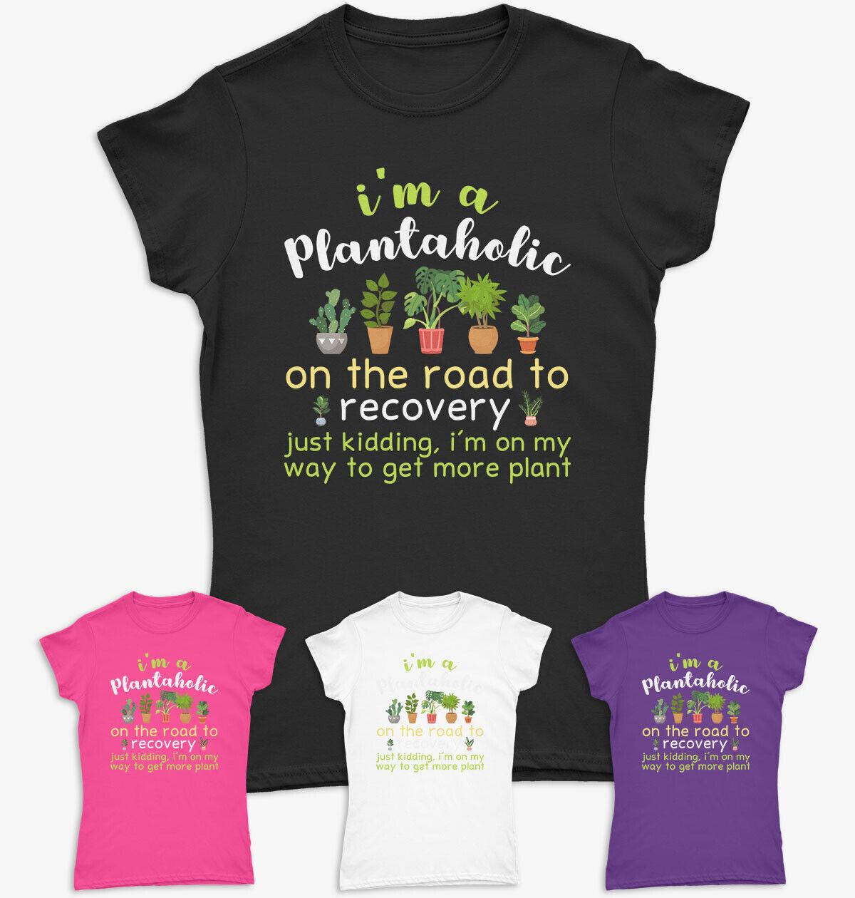 

Plantaholic Plant Love Funny Gardener Vegan House Plants Women 100% Cotton T-shirt Mens Tees Top #P1#Or#A 4XL