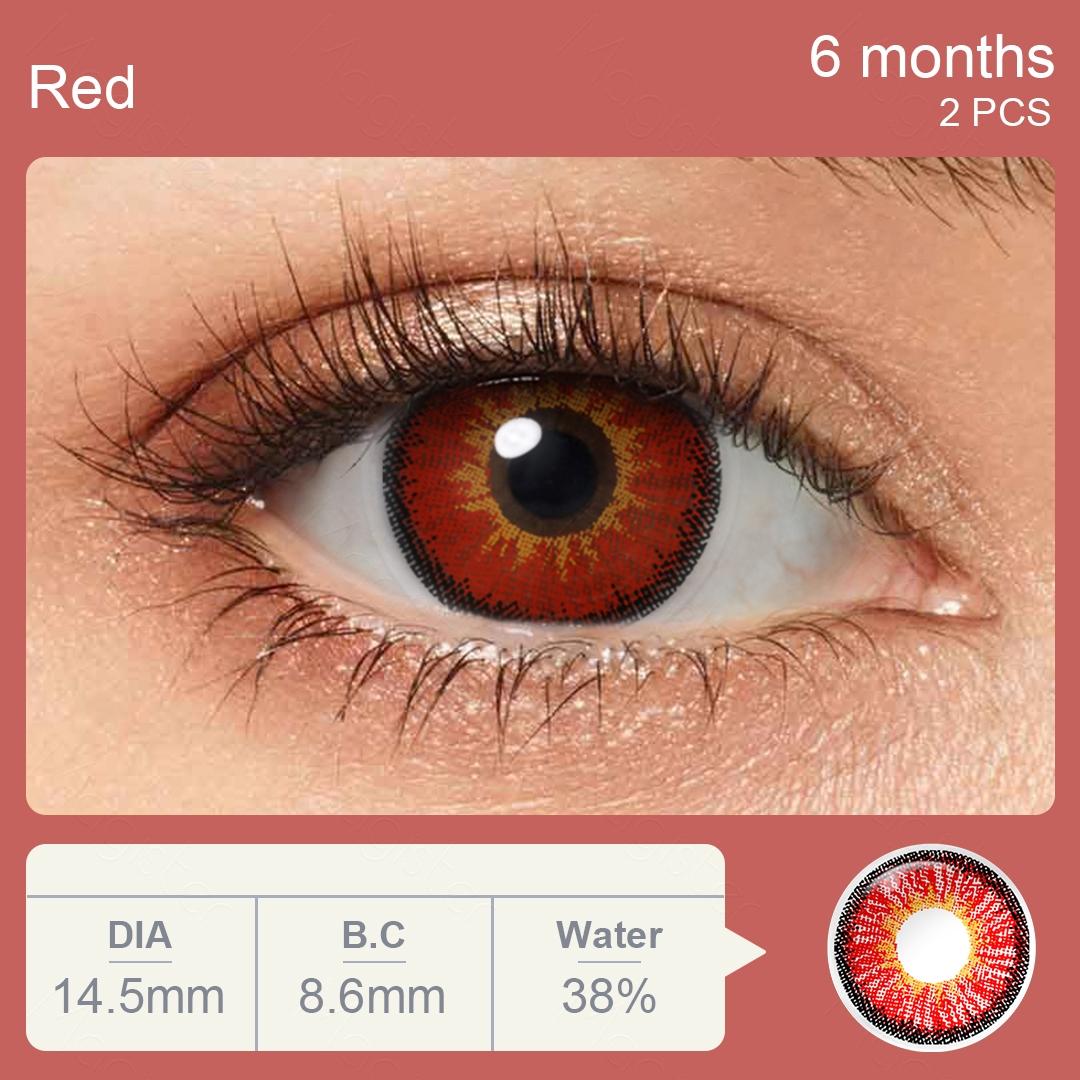 

Magister Colored Eye Lens Color Contact Lens for Eyes Cosmetic Beauty Pupils Red Cosplay Lens 1 Pair Color Lens 14.5mm
