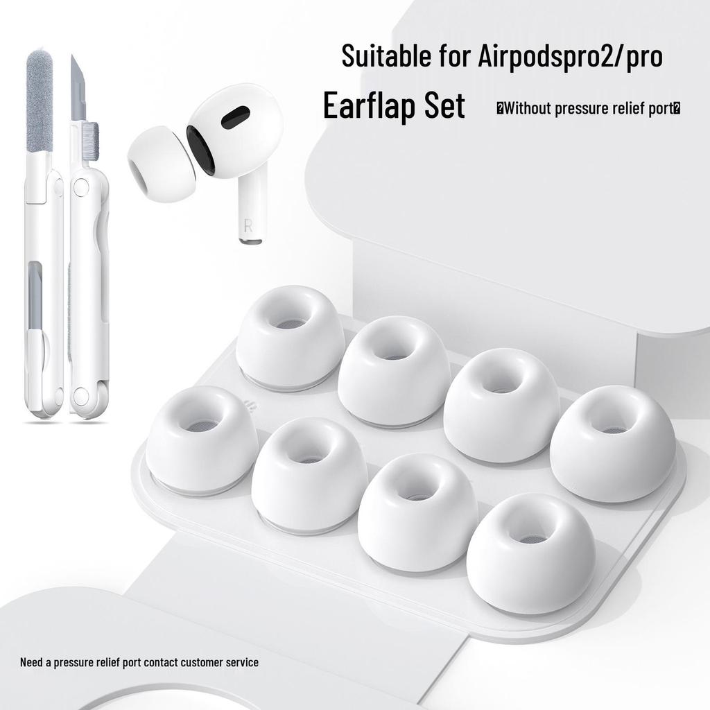 Krytky a čistící sada pro sluchátka AirPods Pro 2 - Silikonové ušní nástavce pro Apple sluchátka