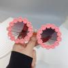 Summer Children Cute Acrylic Flower Outdoor Sun Protection Sunglasses Baby Girls Classic Sunglasses Kids Boy UV400 Sunglasses