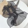 New ummer Silk French Black White Polka Dot Silk Scarf Elegant Thin Scarf Shawls And Wraps Neck Scarves