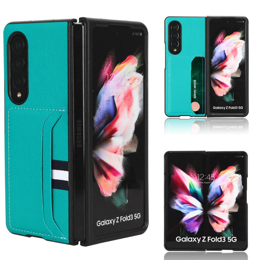 Dustproof Slim Leather Phone Case For Samsung Galaxy Z Fold 4 5g Fold3 Fold4 Fold 3 2 Fold2 Non -Slip Protective Funda Cover