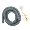Marine Bilge Pump Installation Kit with Hose Clamps Thru Hull Fitting for Boats Yachts RVs Gray