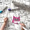 Holden DÃ©cor Colour-Me Cats Textured Wallpaper