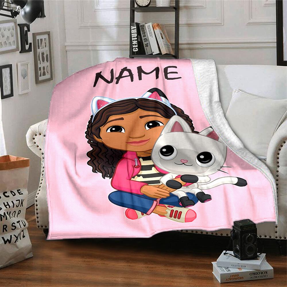 Customizable Gaby's Bubble House3 Throw Blanket – Personalized Name, All-Season Cozy Snug Blanket, Machine Washable, Personalized Blanket