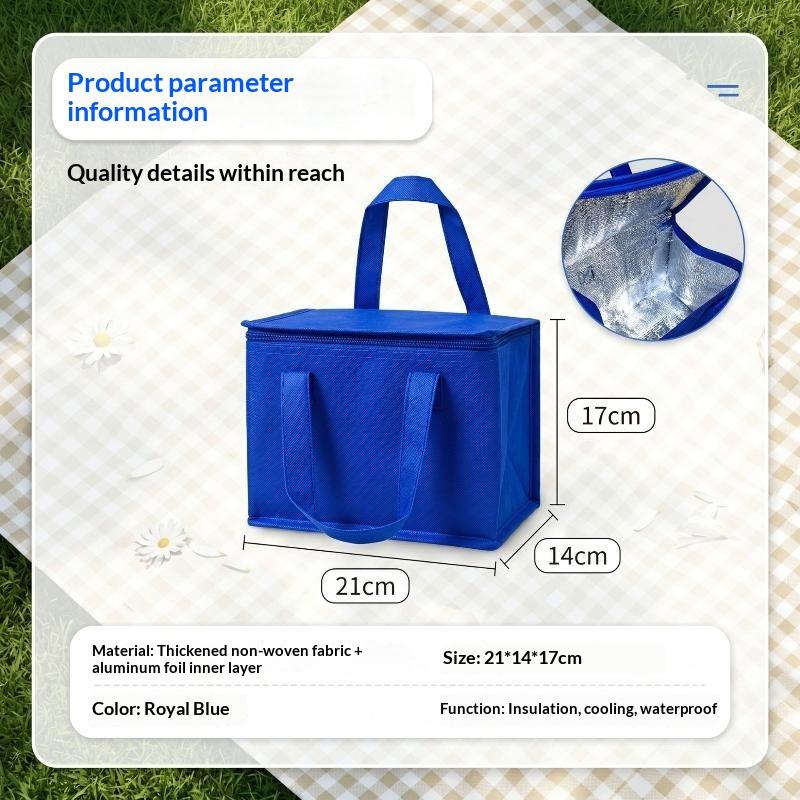 Waterproof Thermal Lunch Tote Bag Leakproof Insulated Collapsible Cooler for Adult Kids School Outdoor Picnic
