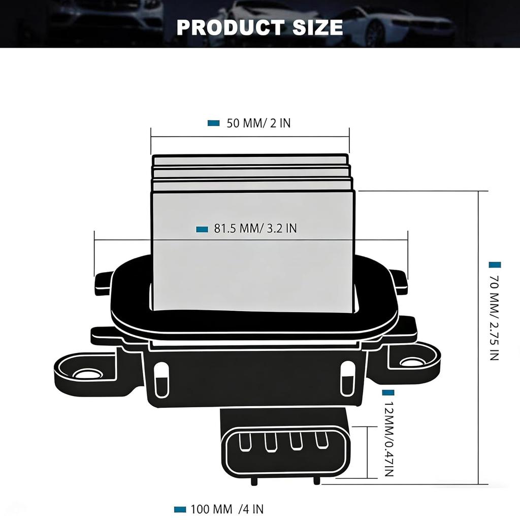 Gebläsemotorwiderstand für 2010-2017 Ford Expedition | 2010-2014 Ford F-150 | 2011-2017 Lincoln Navigator, Ersatz für automatische Temperaturregelung