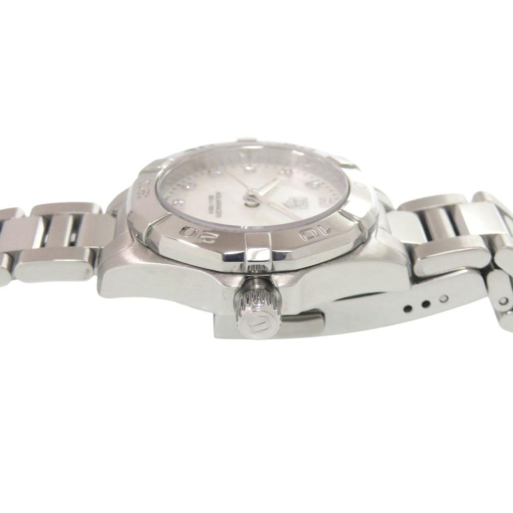 Used AUTHENTIC TAG HEUER WAY1413.BA0920 Aquaracer 11P Diamond SS Quartz Wristwatch
