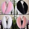 Real Fox Fur Collar For Women Winter Neck Keep Warm Scarves Men Fashion Luxury Genuine Coat Jacket Shawl Big Size
