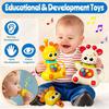 Cute And Interesting Hand-Held Baby Rattle, Puzzle Early Education Elephant/Deer Rattle Plastic Ball, ABS Material